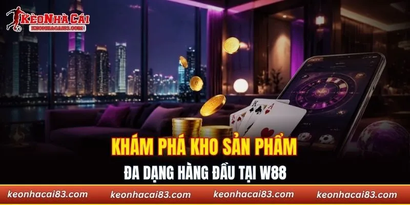 Khám phá kho sản phẩm đa dạng tại W88